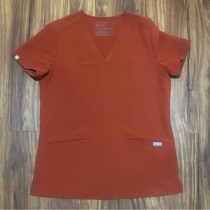 Figs Casma scrub top XS Auburn